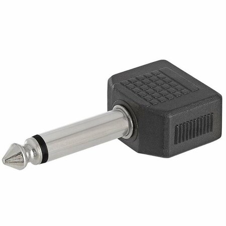 CMPLE 6.35 mm Mono Plug to 2 x 3.5 mm Mono Jack Adapter 184-N